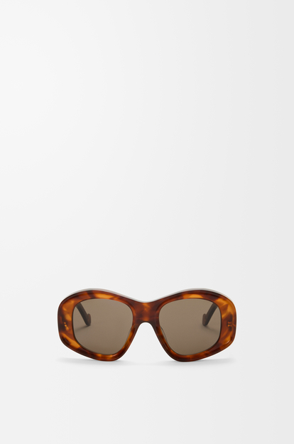 LOEWE Beveled Pentagon sunglasses Havana