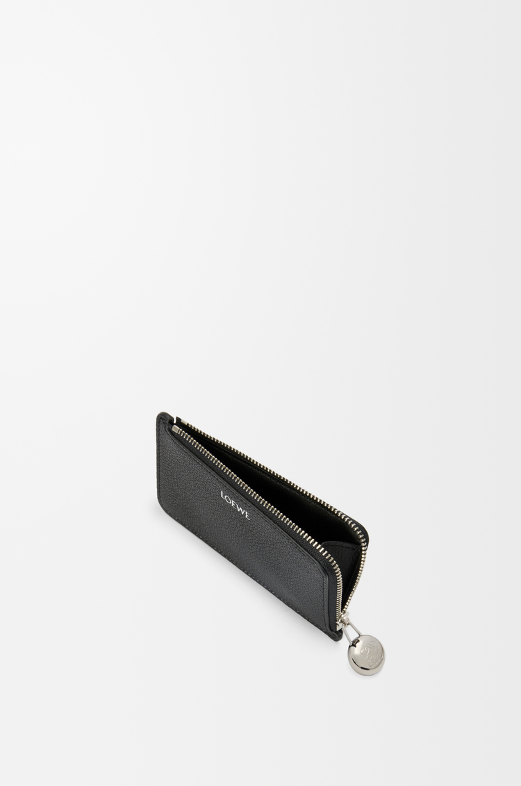 LOEWE Tarjetero-monedero Pebble en piel de ternera graneada Negro