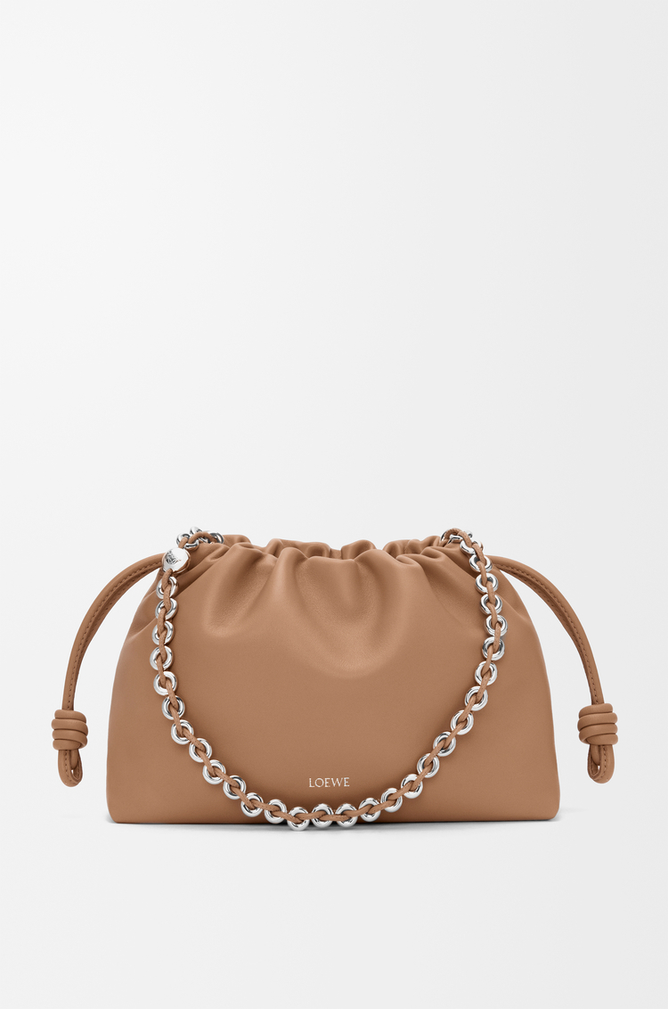 LOEWE Flamenco purse moyen en cuir d'agneau nappa doux Moka