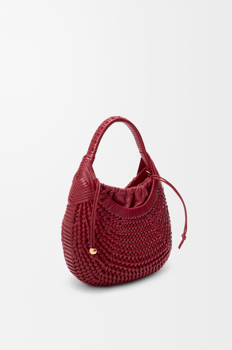 LOEWE Borsa Diamond hobo in pelle di vitello Ciliegia