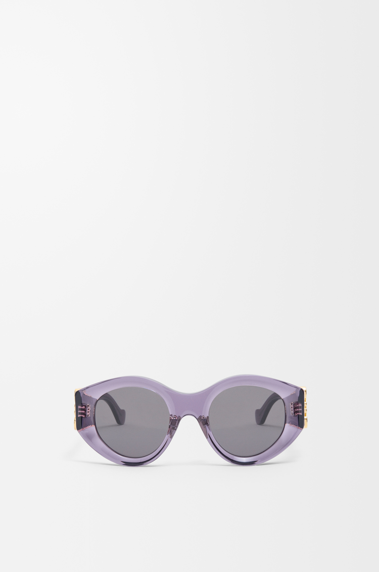 LOEWE Lunettes de soleil Maxi Anagram Butterfly Violet Transparent