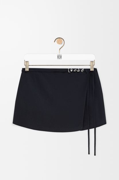 LOEWE Shorts in cotton blend Black