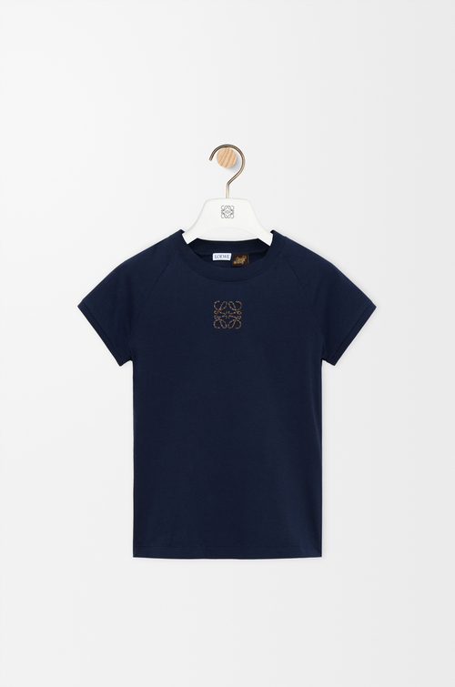 LOEWE T-shirt con vestibilità slim in cotone Blu Navy