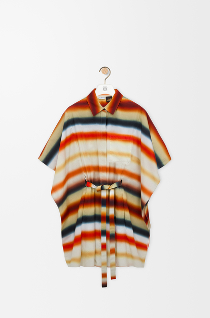 LOEWE Caftan en coton Orange/Multicolore