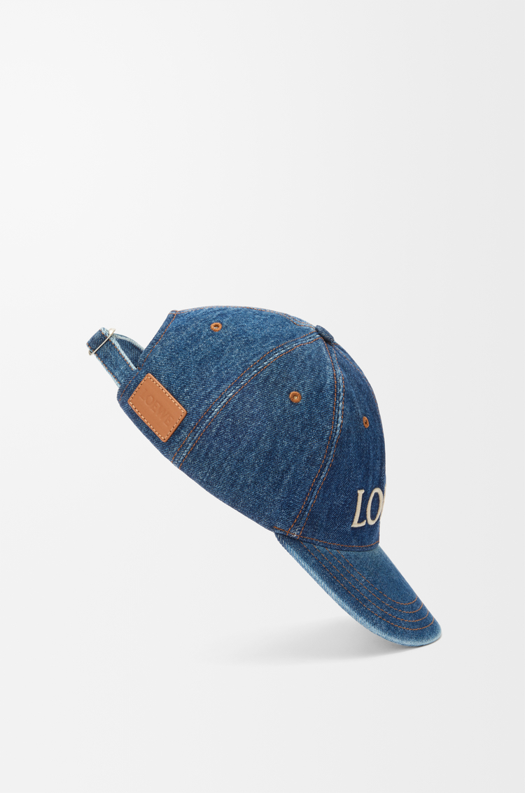 LOEWE LOEWE cap in denim Blu Denim
