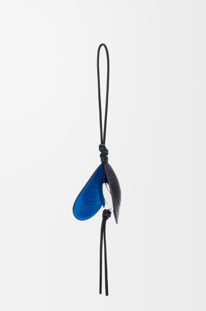 LOEWE Shell charm in leather Black