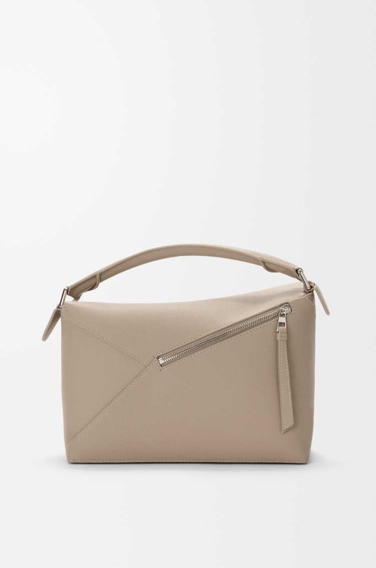 LOEWE Medium Puzzle Edge bag in soft grained calfskin Clay
