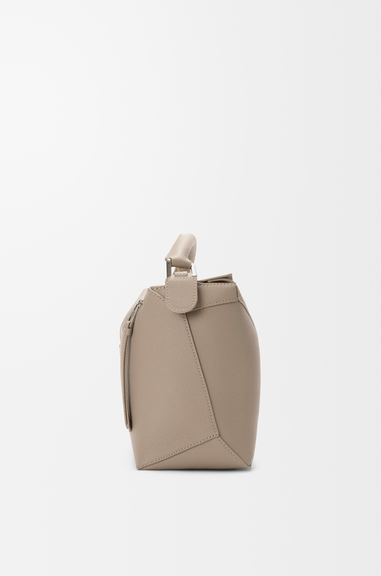 LOEWE Medium Puzzle Edge bag in soft grained calfskin Clay