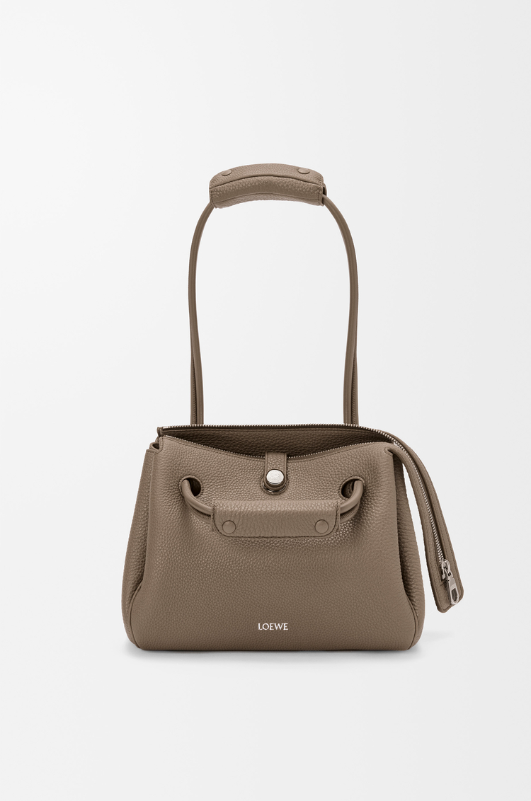 LOEWE Small Madrid bag in supple grained calfskin Taupe