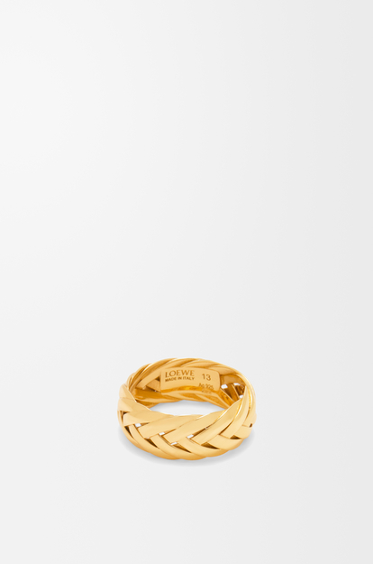 LOEWE Braided ring in sterling silver Gold
