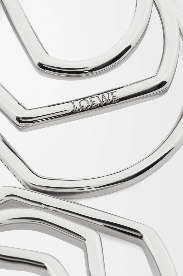 LOEWE Orecchini a cerchio multistrato in argento sterling Argento