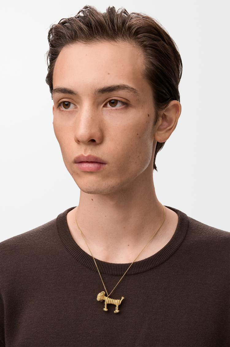 LOEWE Collier teckel Doré