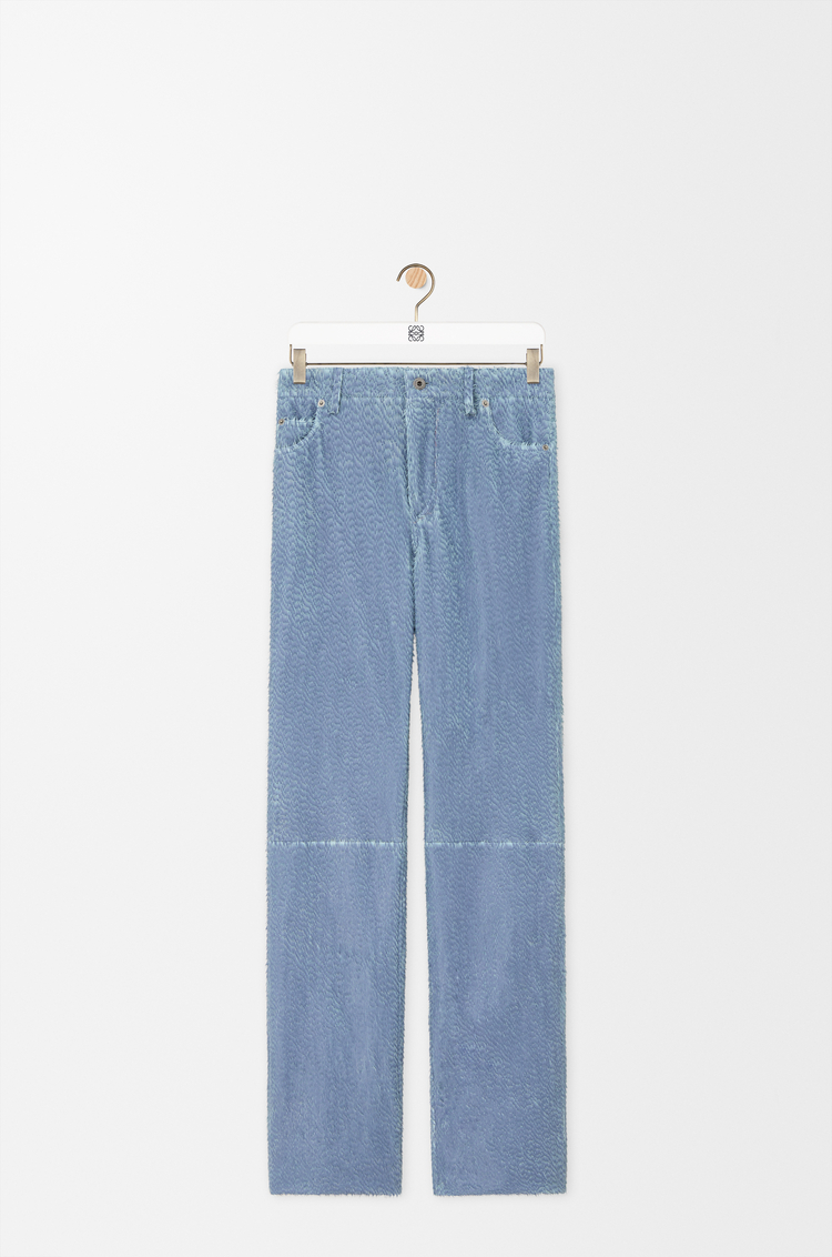 LOEWE Trousers in nappa lambskin Blue