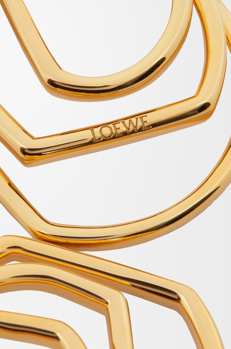 LOEWE Orecchini a cerchio multistrato in argento sterling Oro