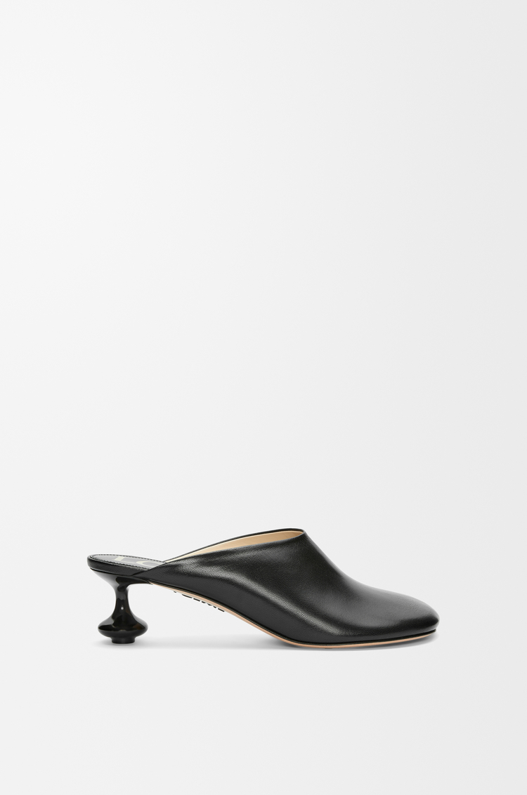 LOEWE Mule Toy en piel de cabra Negro
