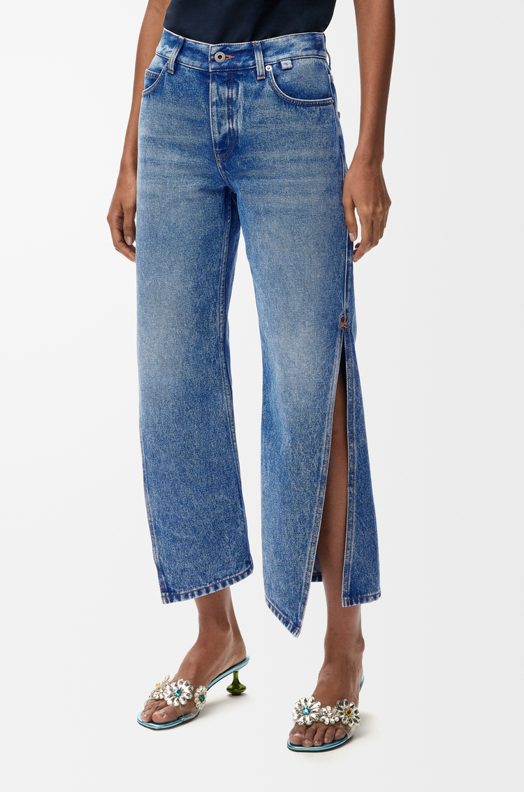 LOEWE Trousers in denim Medium Blue
