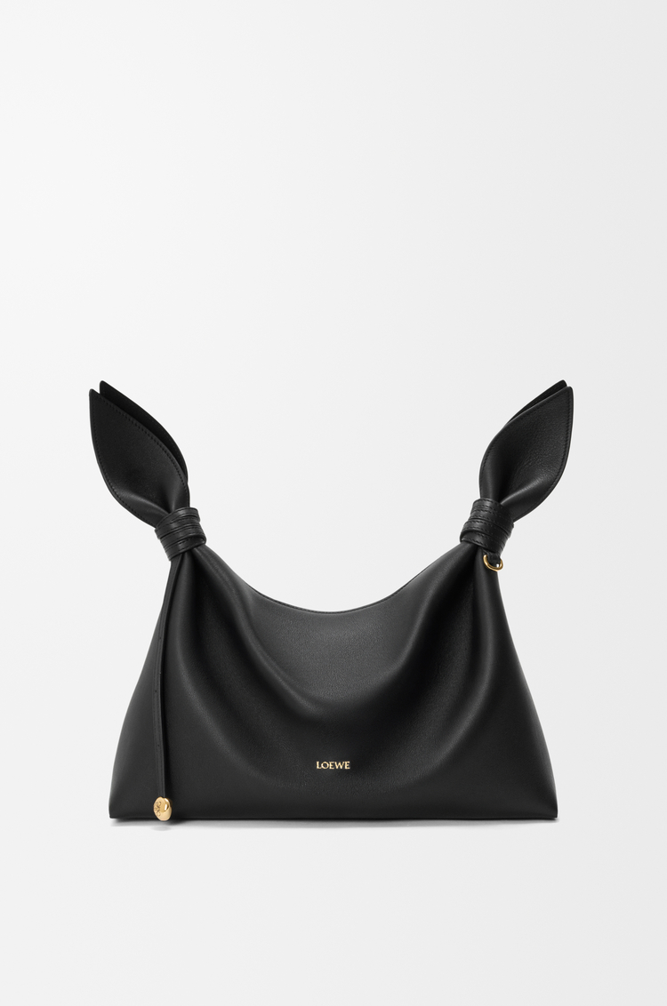 LOEWE Medium Scarf bag in smooth calfskin Black