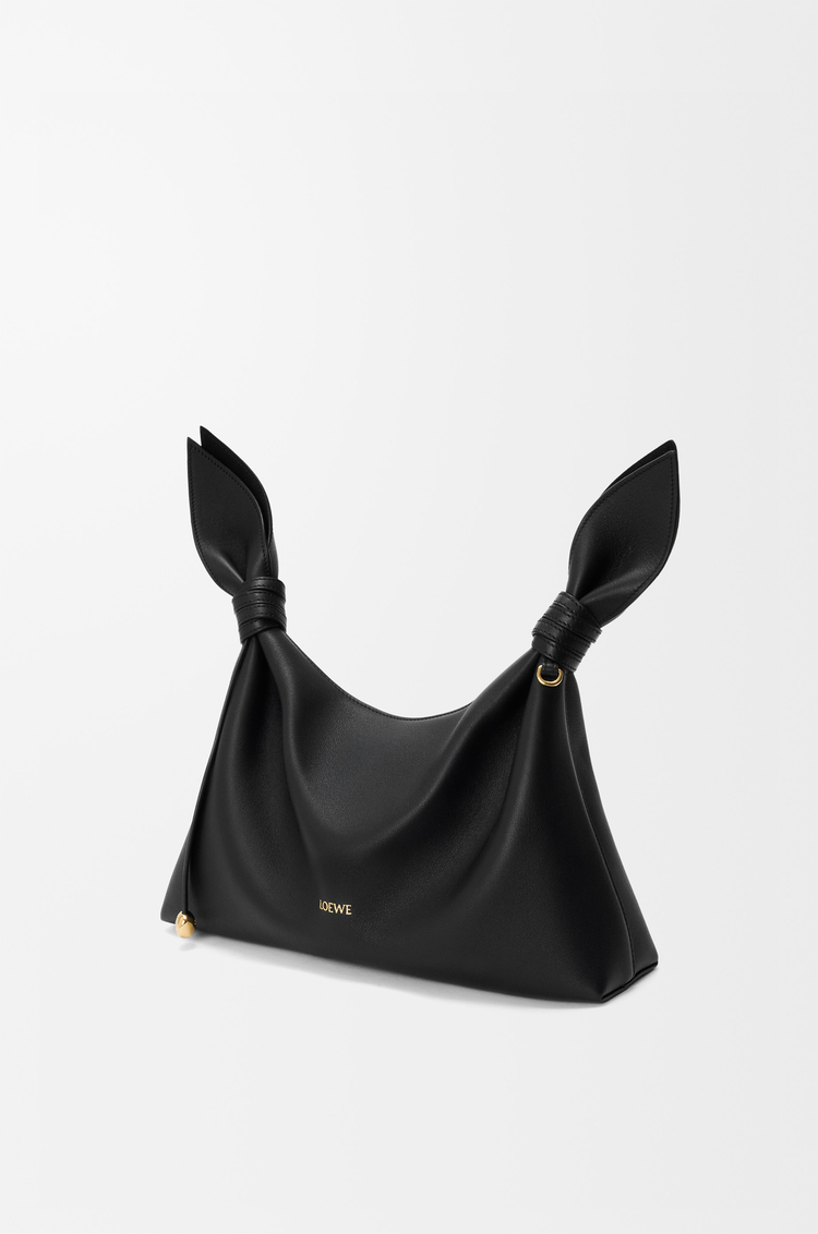 LOEWE Medium Scarf bag in smooth calfskin Black