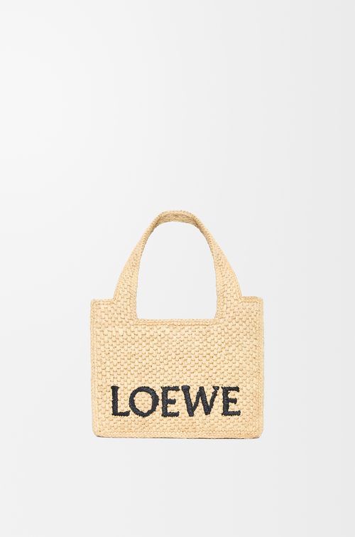 LOEWE Bolso LOEWE Font tote mini en rafia Natural