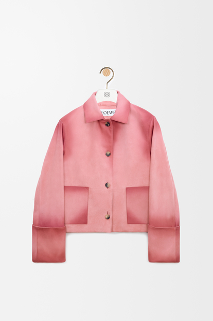 LOEWE Chaqueta con dobladillo en ante de piel de cordero Rosa