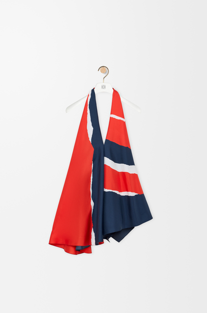 LOEWE Top in silk  Red/Multicolour
