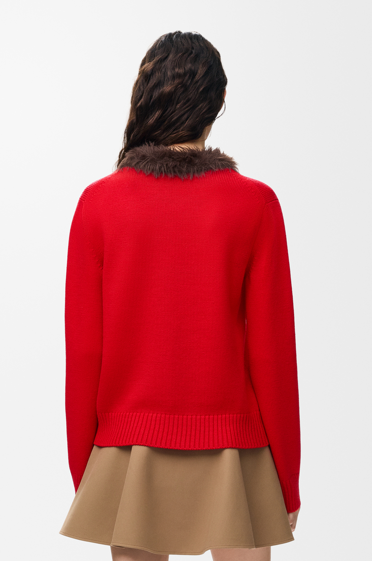 LOEWE Sweater in wool Red