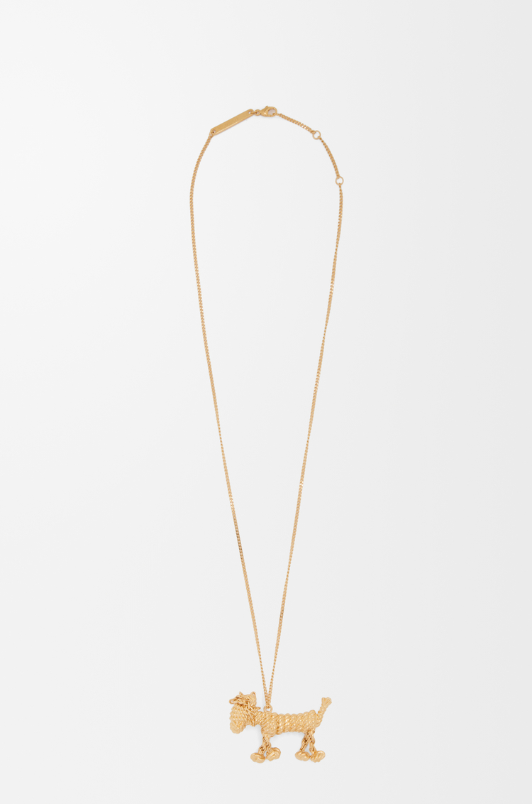 LOEWE Collier teckel Doré