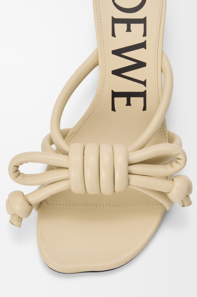 LOEWE Flamenco Knot sandal in lambskin Butter