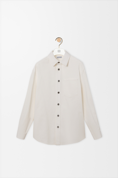 LOEWE Anagram overshirt in denim White