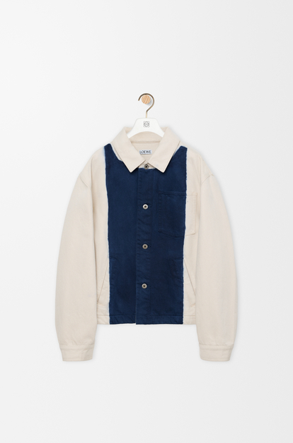 LOEWE Workwear jacket in denim Off-white/Blue