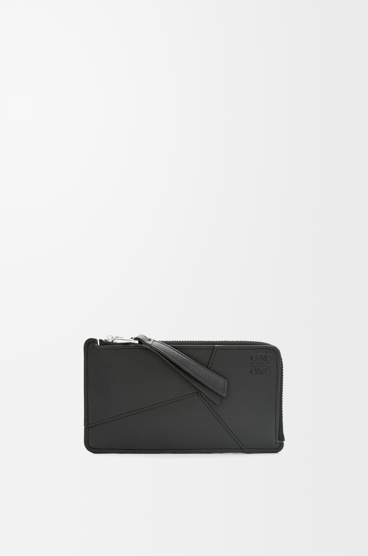LOEWE Puzzle long coin cardholder in classic calfskin Black