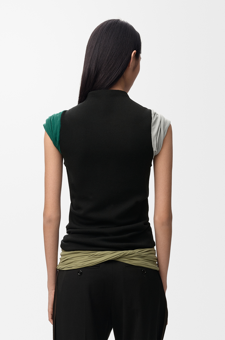 LOEWE Top in wool Black/Multicolor