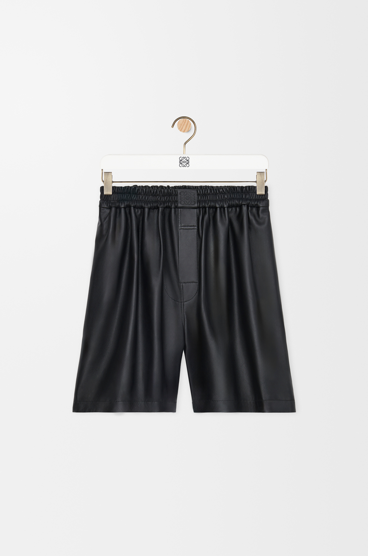 LOEWE Short in nappa di agnello Nero