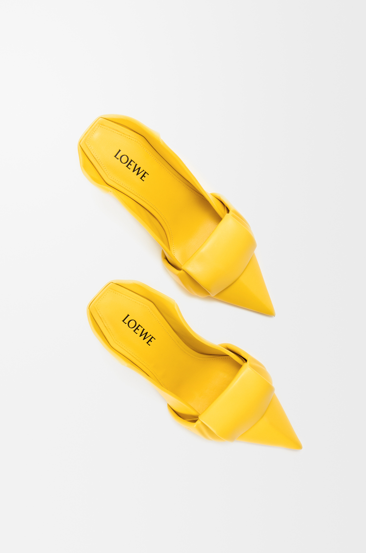 LOEWE 羊皮革 Origami 高跟鞋 阳光黄