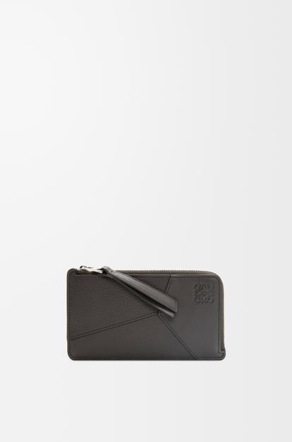 LOEWE Puzzle long coin cardholder in classic calfskin Dark Grey