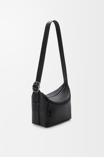 LOEWE Medium Loop hobo in supple grained calfskin Black