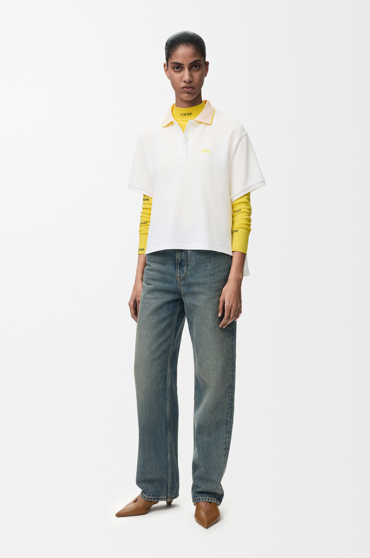 LOEWE Poloshirt aus Baumwolle Weiß