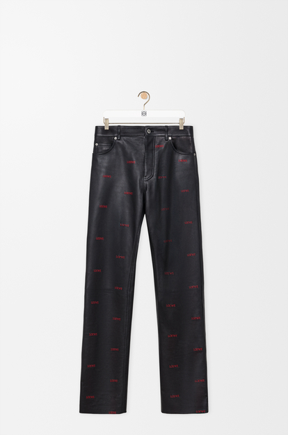 LOEWE Trousers in nappa lambskin Black