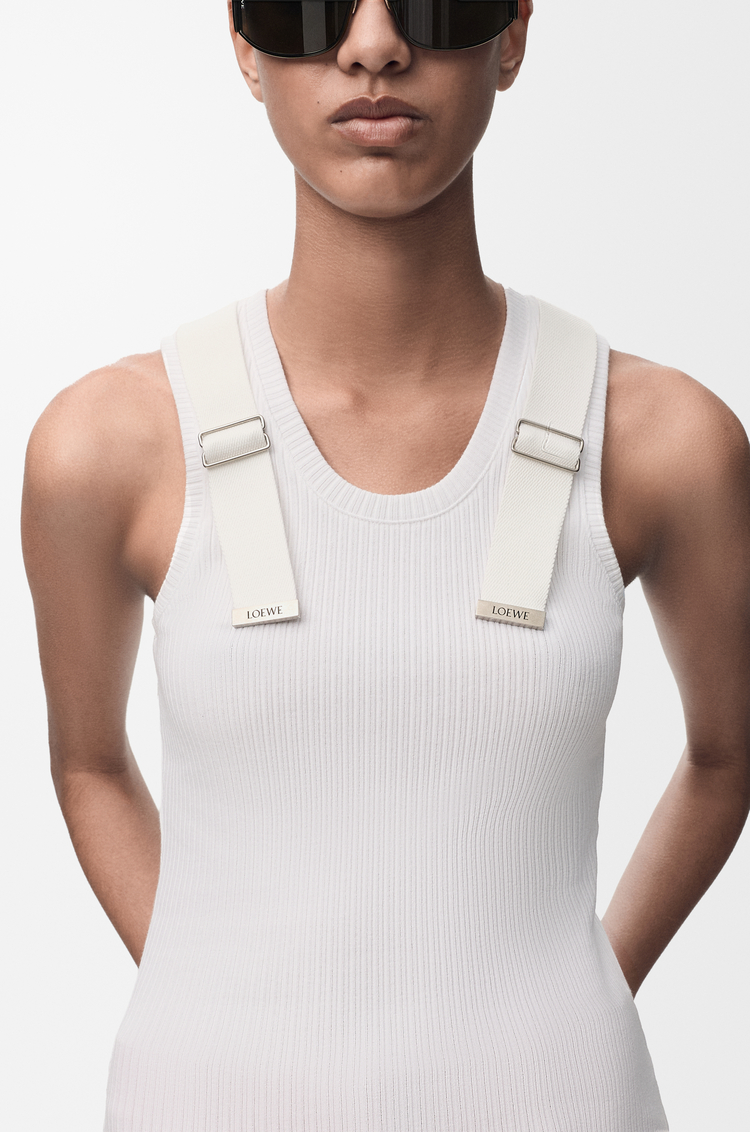LOEWE Tank top in stretch cotton White