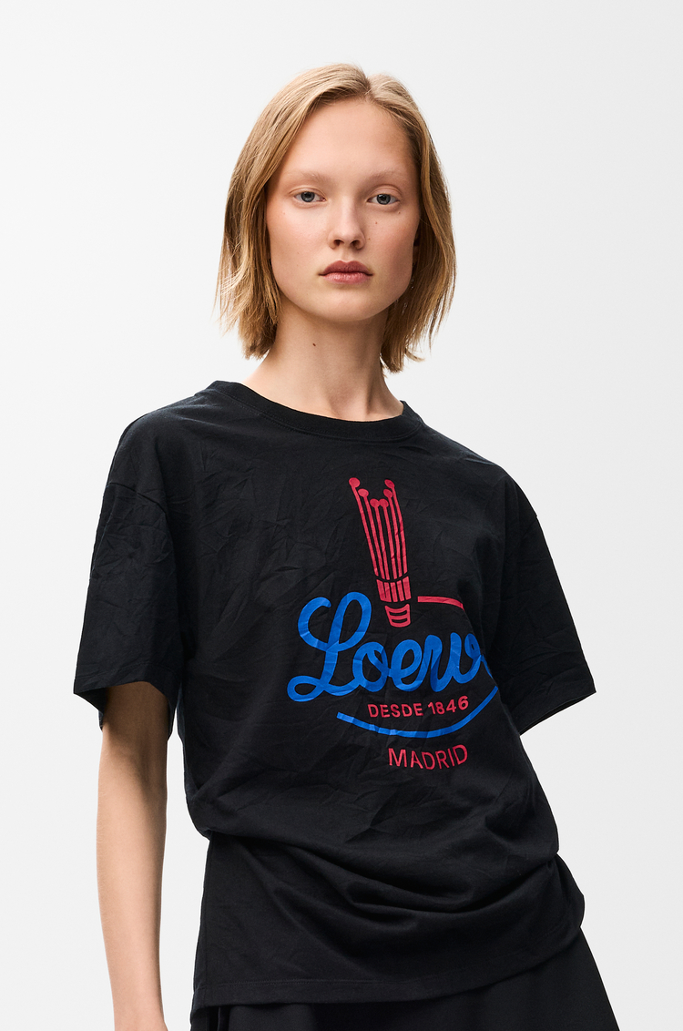 LOEWE T-shirt in misto cotone Nero