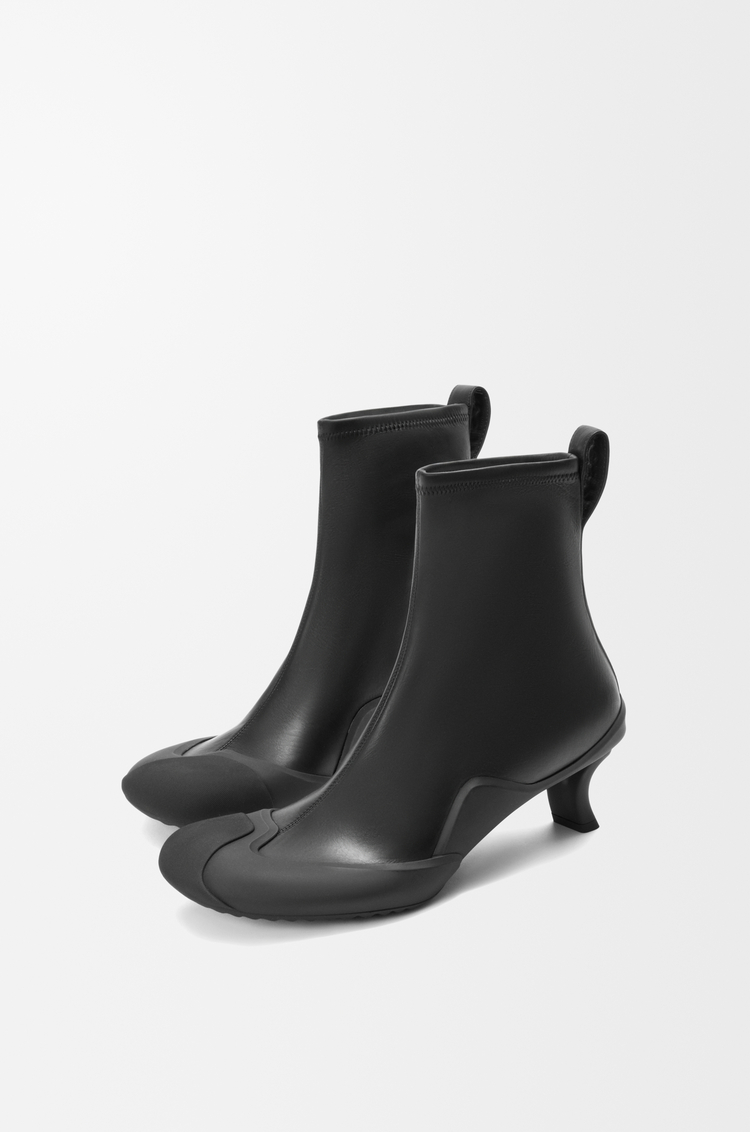 LOEWE Dive bootie in stretch calfskin Black