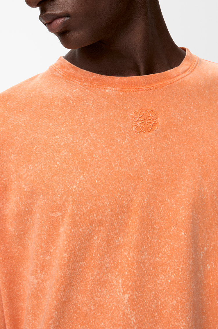 LOEWE Long sleeve T-shirt in cotton Washed Orange
