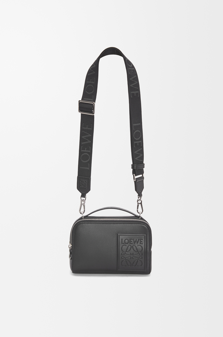 LOEWE Mini crossbody camera bag in satin calfskin Black