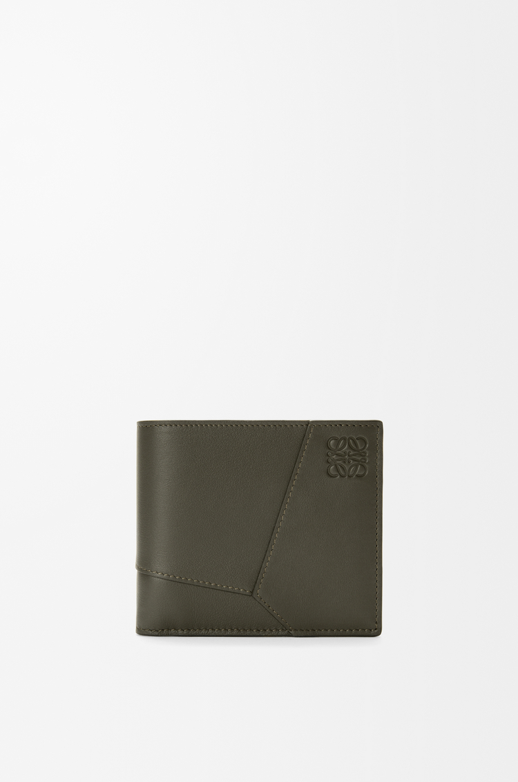 LOEWE パズル バイフォールド ウォレット（クラシックカーフ） ダークカーキグリーン