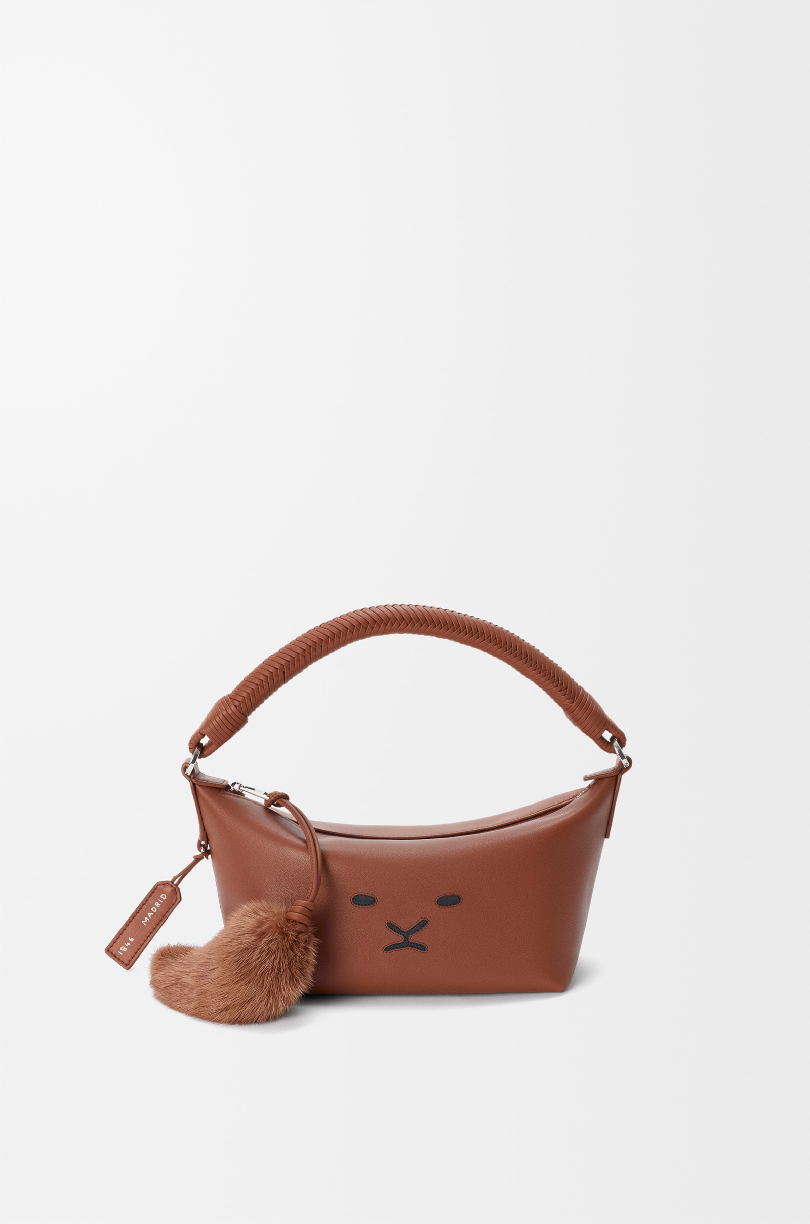 LOEWE Cala mini bag in mellow nappa lambskin Pecan