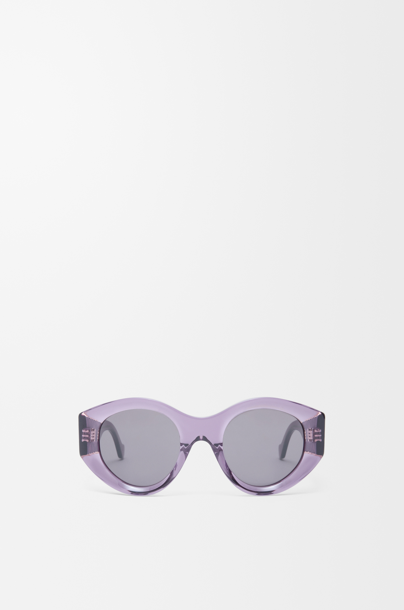 LOEWE Occhiali da sole a farfalla Anagram maxi Viola Trasparente