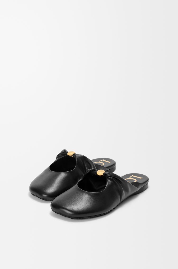 LOEWE Pebble Soft mule in nappa lambskin Black