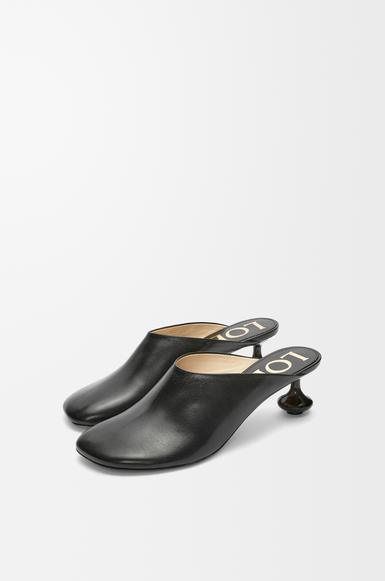 LOEWE Mule Toy en piel de cabra Negro