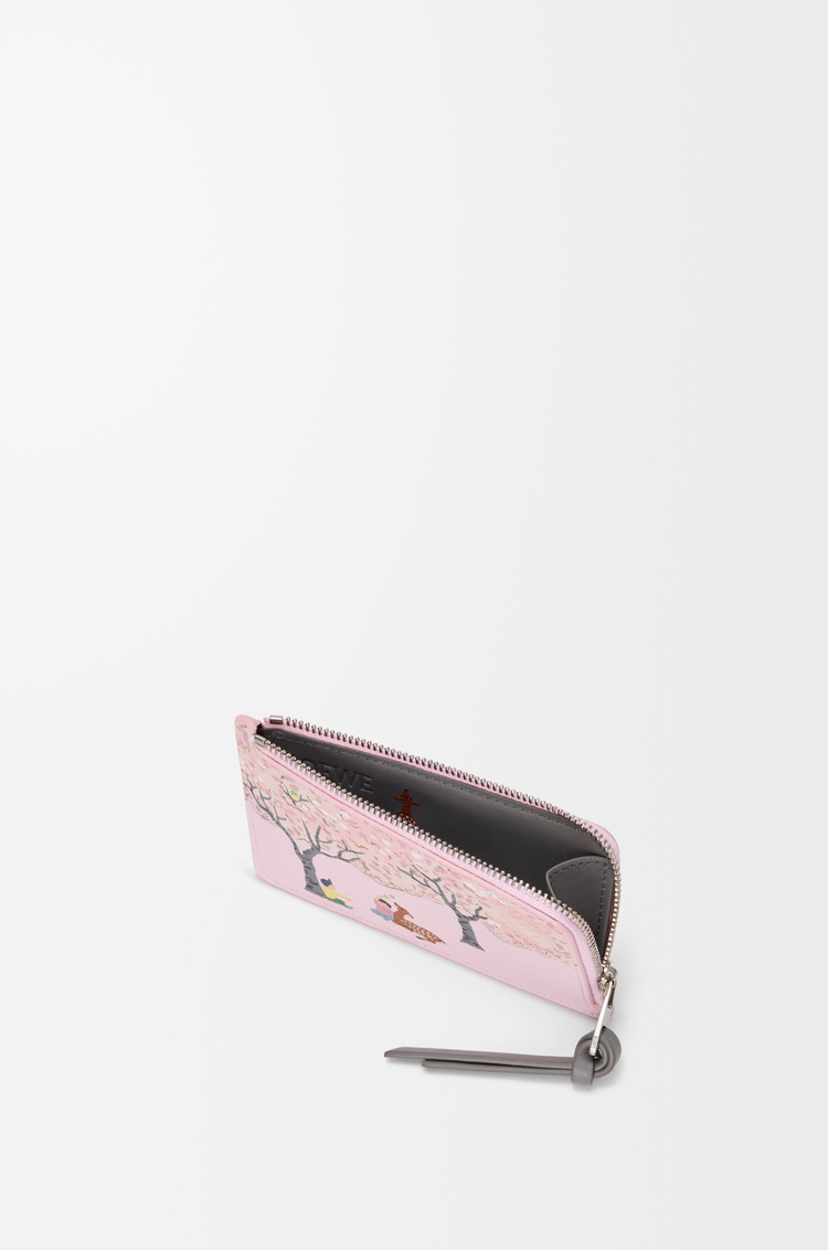 LOEWE シカ コインカードホルダー（ナパカーフ） ブロッサム
