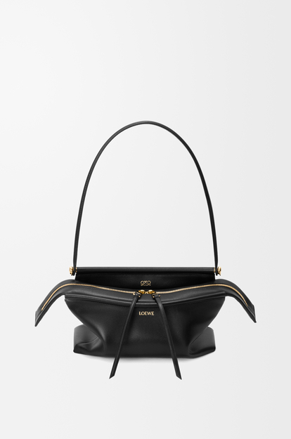 LOEWE Small Whisker bag in glazed calfskin Black